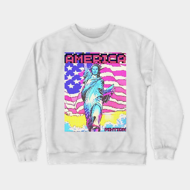 America Crewneck Sweatshirt by pixtion